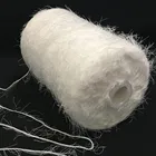 Imitate mink polyester fancy yarn scarf knit soft yarns for polyester glove knit