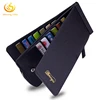 High Quality PU Leather Men Business Credit Card Holder Multiple Zippered Money Wallet