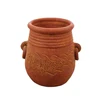 Large Round Terra Cotta Garden Clay Urn Pot With Handles