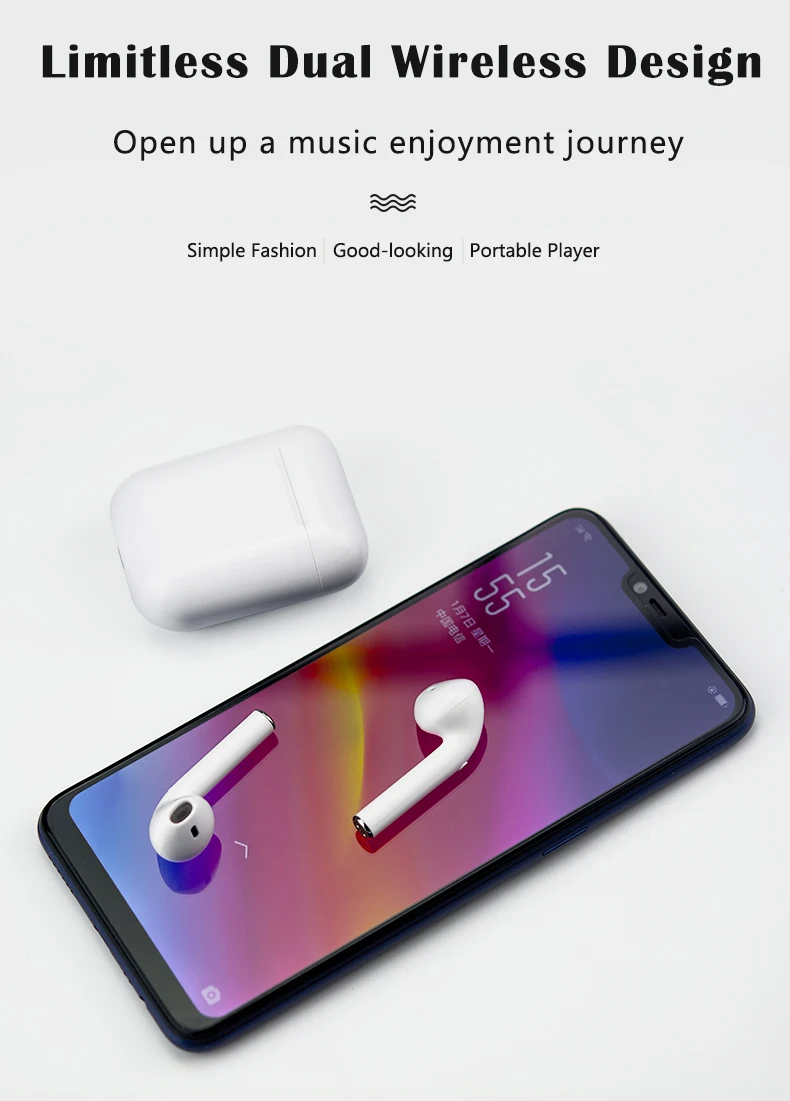 Wireless Bluetooth Headset With V5.0 Stereo Sound Tws Wireless Earphone Built-in Microphone - ANKUX.COM