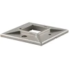 AISI 304/316 stainless steel handrail square base plate for balustrade/pipes/tubes