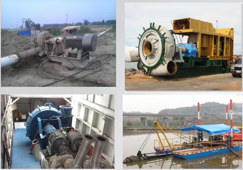 Sand gravel dredge pump with diesel engine used in dreger