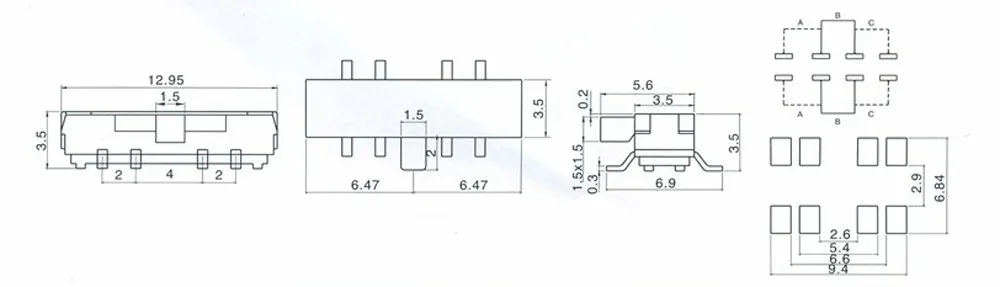 小さなクロスハンドルスイッチレバートグルスイッチスライドスイッチLY-SK-30D仕入れ・メーカー・工場