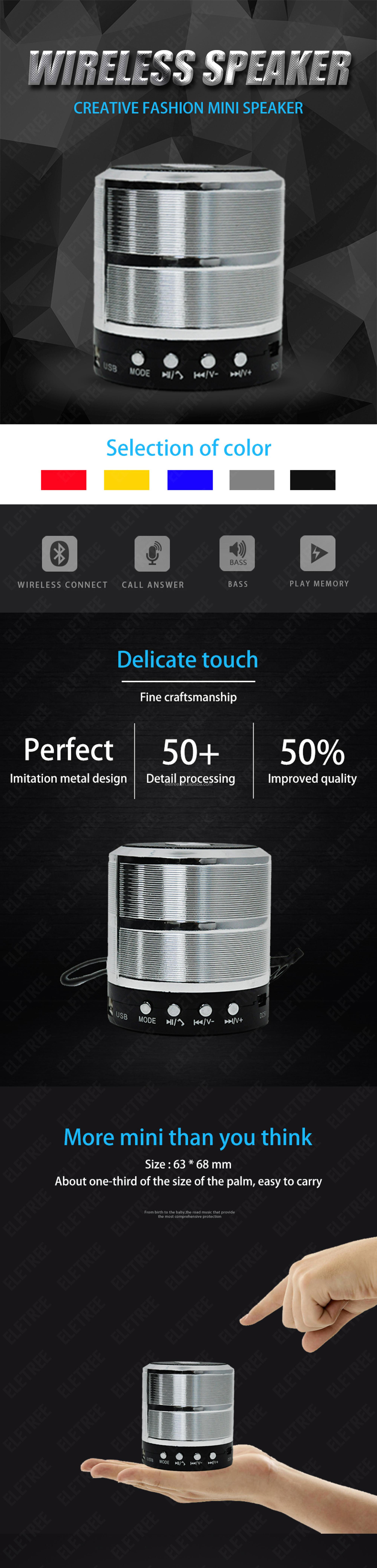 New 10 watt bicycle portable ultra mini battery alarm pc retro waterproof wireless bluetooths speaker - ANKUX.COM