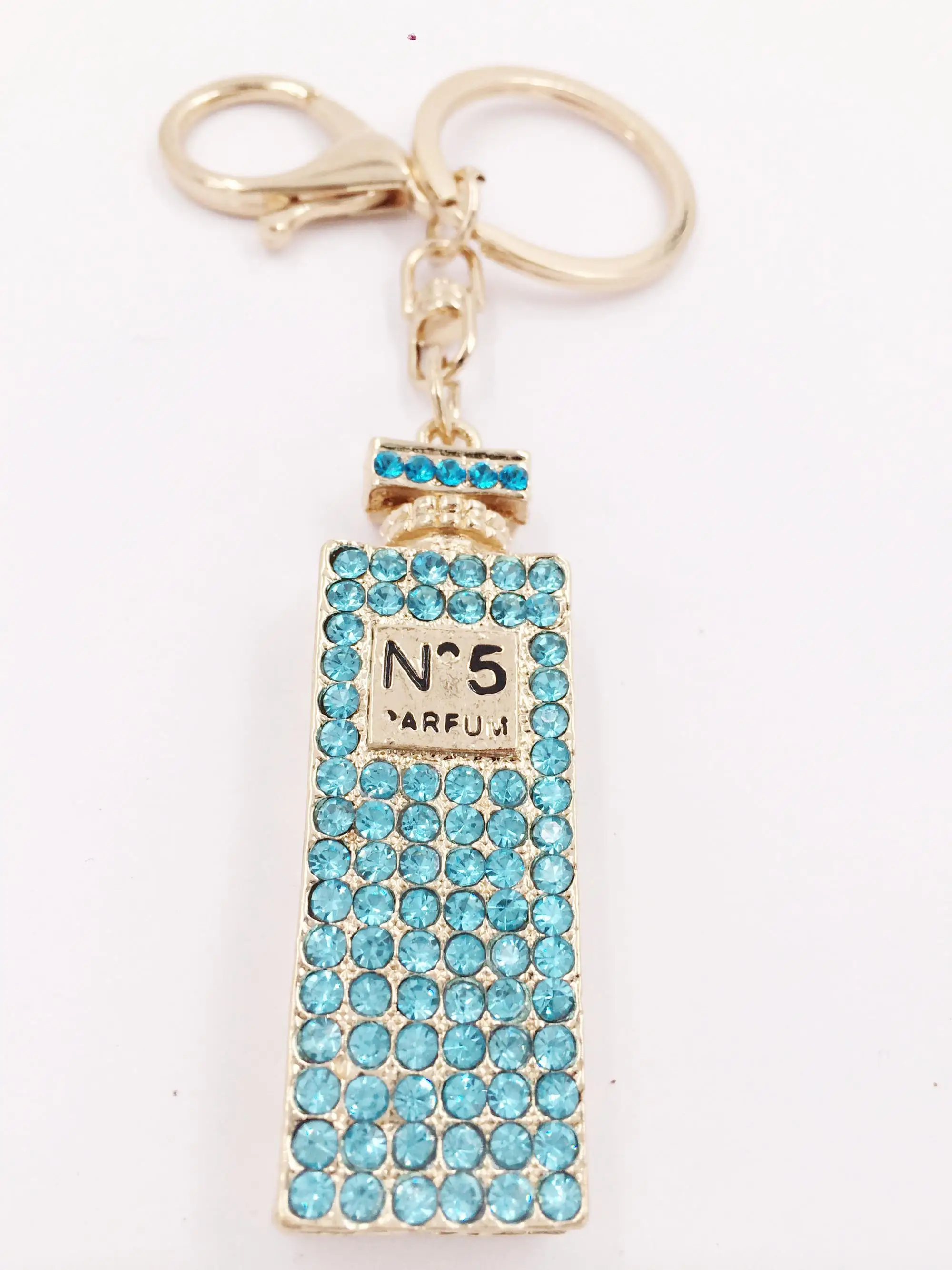 rhinestone crystal keyring charm pendant purse bag key ring