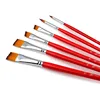 Bicolor Synthetic Craft Artist Acrylic Paint Brushes With Crimped Ferrule