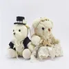 OEM couple teddy bear christmas gifts plush stuffed dressed bear