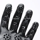 Horse Deshedding Brush Tool Pet Hair Remover Black Cat Dog Pet Grooming Glove For Animals Shedding