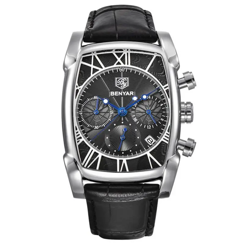 BENYAR Mens Watches Luxury Brand Leather Band Quartz Wrist Watch Waterproof Military Sport Watch Casual Hours Men Reloj Hombre
BENYAR Mens Watches Luxury Brand Leather Band Quartz Wrist Watch Waterproof Military Sport Watch Casual Hours Men Reloj Hombre