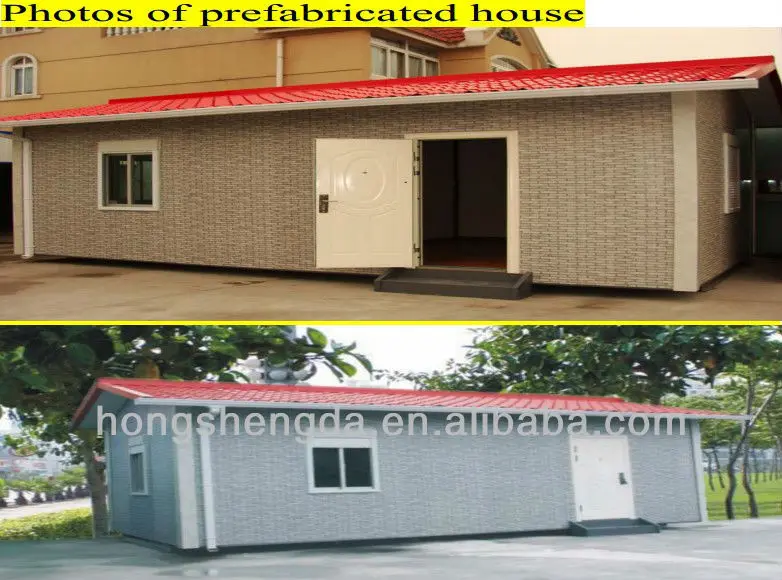 Cheap movable green manufactured light steel structure house/home/building