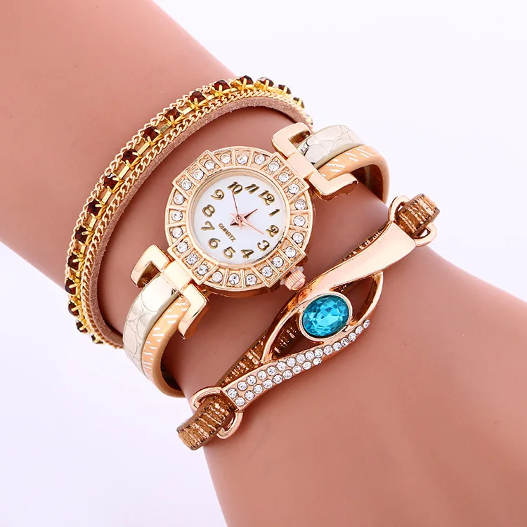 2017 New ladies watches Fashion Women diamond bracelet watches Wrap Around pu leather Quartz Wrist Watch LNW309
2017 New ladies watches Fashion Women diamond bracelet watches Wrap Around pu leather Quartz Wrist Watch LNW309