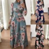 Wholesale 2019 fashion sexy ladies O-neck long sleeve Women Dresses (C183010)