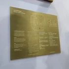 YIYAO large wall mounted exterior embossed engraving aluminum metal sign plates