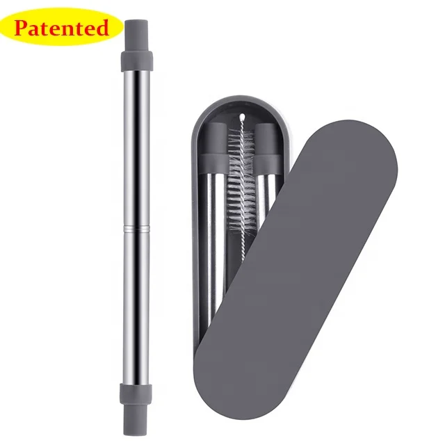 Portable Stainless Steel Metal Telescopic Drinking Straw Reusable Straw With Case and Brush
Portable Stainless Steel Metal Telescopic Drinking Straw Reusable Straw With Case and Brush
