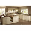 Simple design ceramic elements muted beige and ivory kitchen cabinet