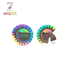 Custom sticker security logo laser sticker destructible one time use hologram tamper evident paper label sticker