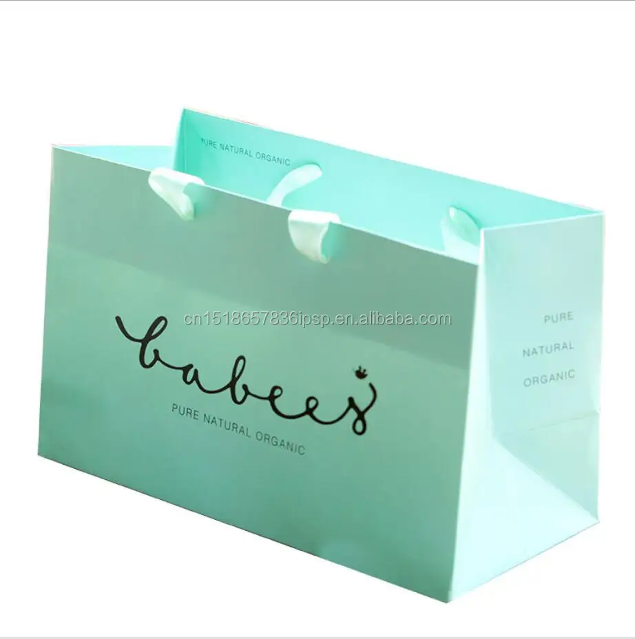 custom small merry christmas gift paper bags with handles