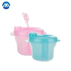 Wholesale FDA colorful plastic food storage container baby infant milk powder container dispenser