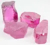 lab created cubic zirconia pink color gemstone rough