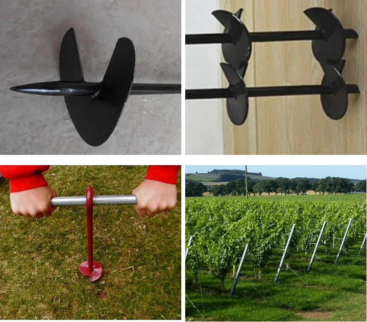 Good price factory supply powder coated screw earth anchor for fence Oceania Markets