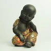 Hot selling polyresin gold buddha baby monk figurines statue