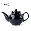 black glaze round belly hot sale to Asia ceramic kettle and teapot