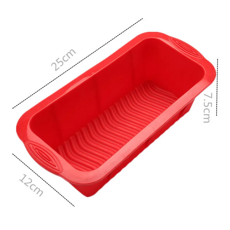 Rectangle Shape Toast Bread Mold Large Silicone 3D Cake Mould Loaf Pan Non-Stick Silicone Cake Baking Tools DIY Bakeware (2)