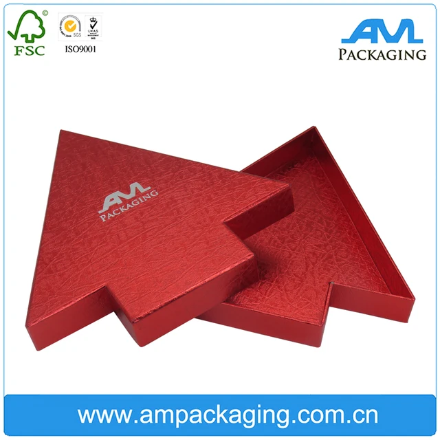 paper box with gems decorated for christmas gift packaging