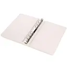 A5 faux leather PU 6 ring binder business file folder conference portfolio notebook
