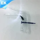 K700206 XS/S/M/L French/Fastener Vaginal Speculum with Light Source