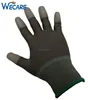 Wearable Ultra Thin Nylon Fabric Non Slip PU Fingertip Coated Safety Work Gloves