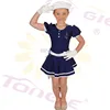 Cute Navy blue Girl Baby Sailor Suit Fancy Dress Costumes for Child