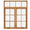 American style aluminium clad wood window 2017 top sales wangli casement window