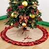 2017 Wholesale Pastoral Style Burlap Home Christmas Decorations Christmas Tree Skirts