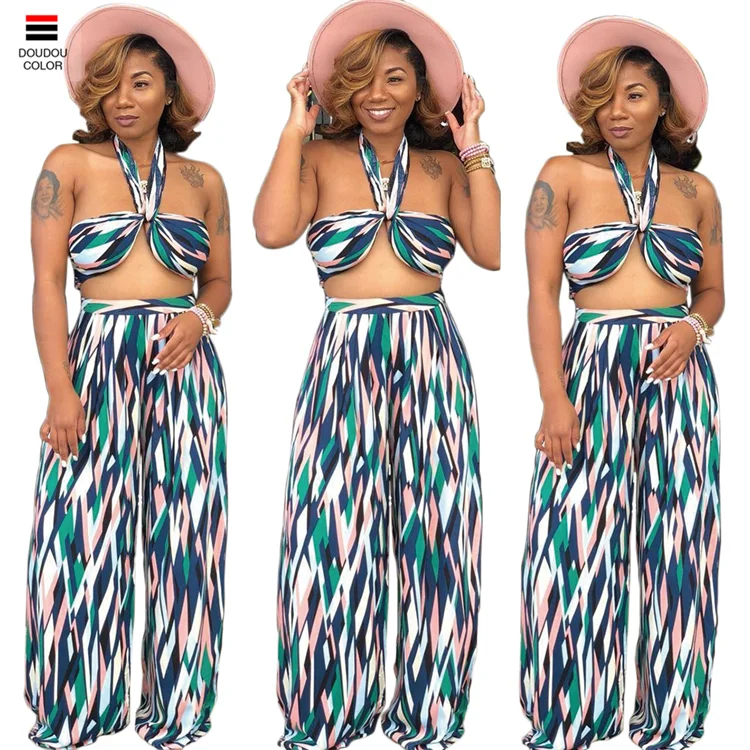 C-A6182PN 2019 Fashion Bohemia Multi Color Printed Plus Size Crop Top Sexy Women Two Piece Wide Pant Set For Women Clothing
C-A6182PN 2019 Fashion Bohemia Multi Color Printed Plus Size Crop Top Sexy Women Two Piece Wide Pant Set For Women Clothing