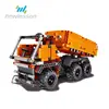 2018 engineering series plastic assembly toys moving truck building blocks