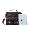 2019 Custom Logo Multi Function Laptop classic black Briefcase shoulder messenger bag Leather Men'S Business Handbags oem 7120