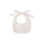 Super soft baby bow knot lace burp bib muslin burp cloth