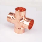 15mm 22mm 35mm Copper End Feed Cross 4 way copper fitting
