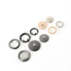 Safe Fashion Brass Metal Ring Prong Snap Fastener Button