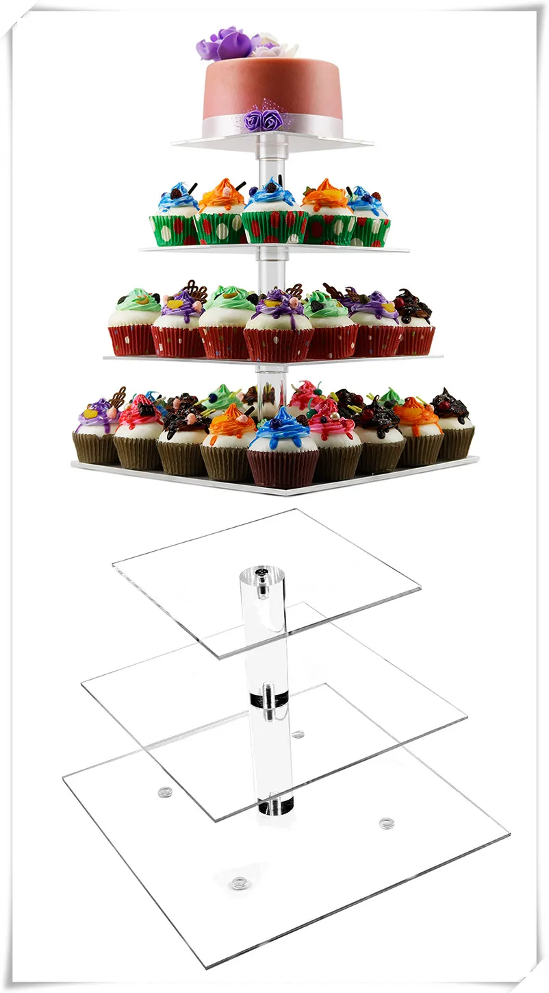 Deyuan 5 Tier Glass Acrylic Wedding Cake Stand Buy Glass Cake Stand,5