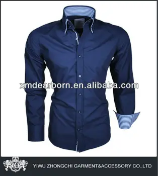 blue designer shirt