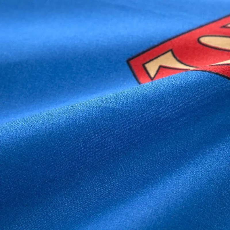 Home tetiles bedclothes,Child Cartoon pattern,Superman bedding sets include duvet cover bed sheet pillowcase,Freeshipping