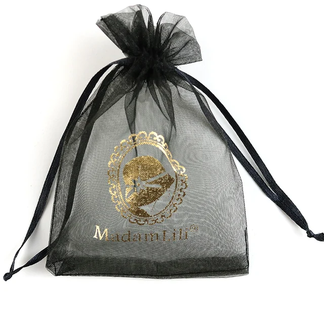 factory price personalized organza gift bag, printed logo