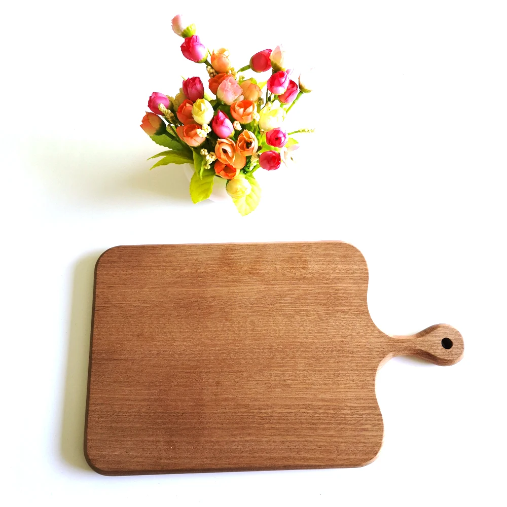 Sapele Wood Cutting Board Round Sides cutting board for engravers, Natural wood color
Sapele Wood Cutting Board Round Sides cutting board for engravers, Natural wood color