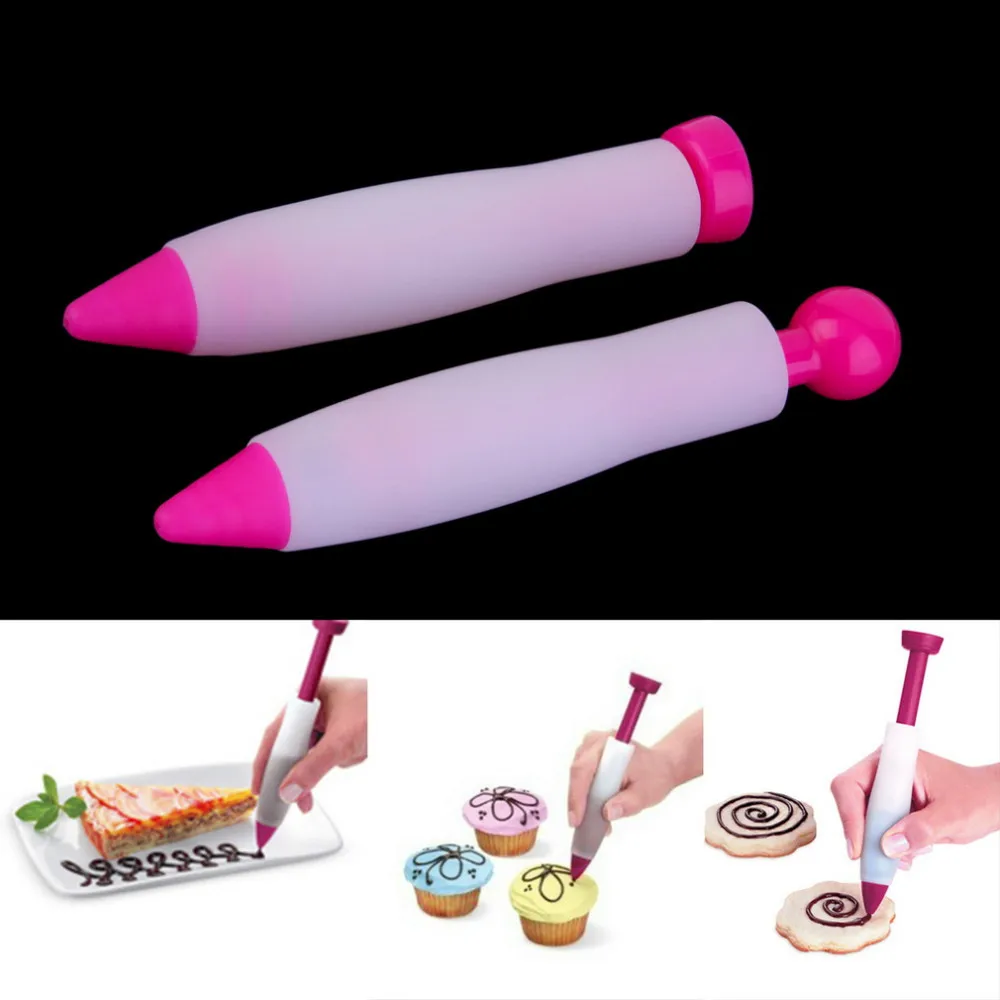 Pastry Cream Chocolate Decorating Syringe Silicone Plate Paint Pen Cake Cookie hot Selling