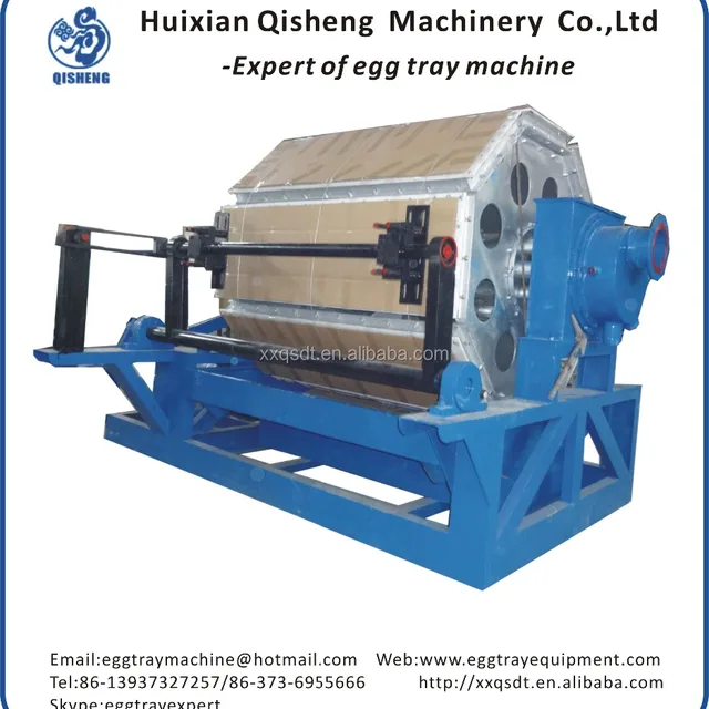 2016 hot-selling QS4*8 egg tray making machine used paper egg tray making machine