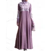 New Arrival Embroidery Gown fashion elegant long sleeves Muslim long dress For Women