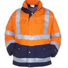 Safety Reflective Work Security Winter Men Hi-vis Parka