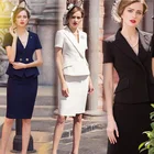 New Style Women Work Wear Jacket Formal Lady Casual Business Office Skirts Suit
